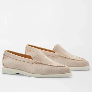 PETER MILLAR WOMEN’S CROWN CRAFT EXCURSIONIST VENETIAN SUEDE LOAFER Tan 8.5